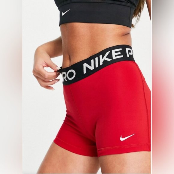 Nike Pants - BNWT Women’s Red Nike Pro Dri Fit Training Shorts in Size XL